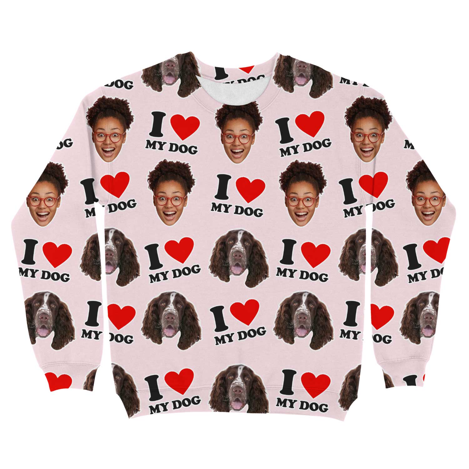 I Heart My Dog Personalized Sweatshirt