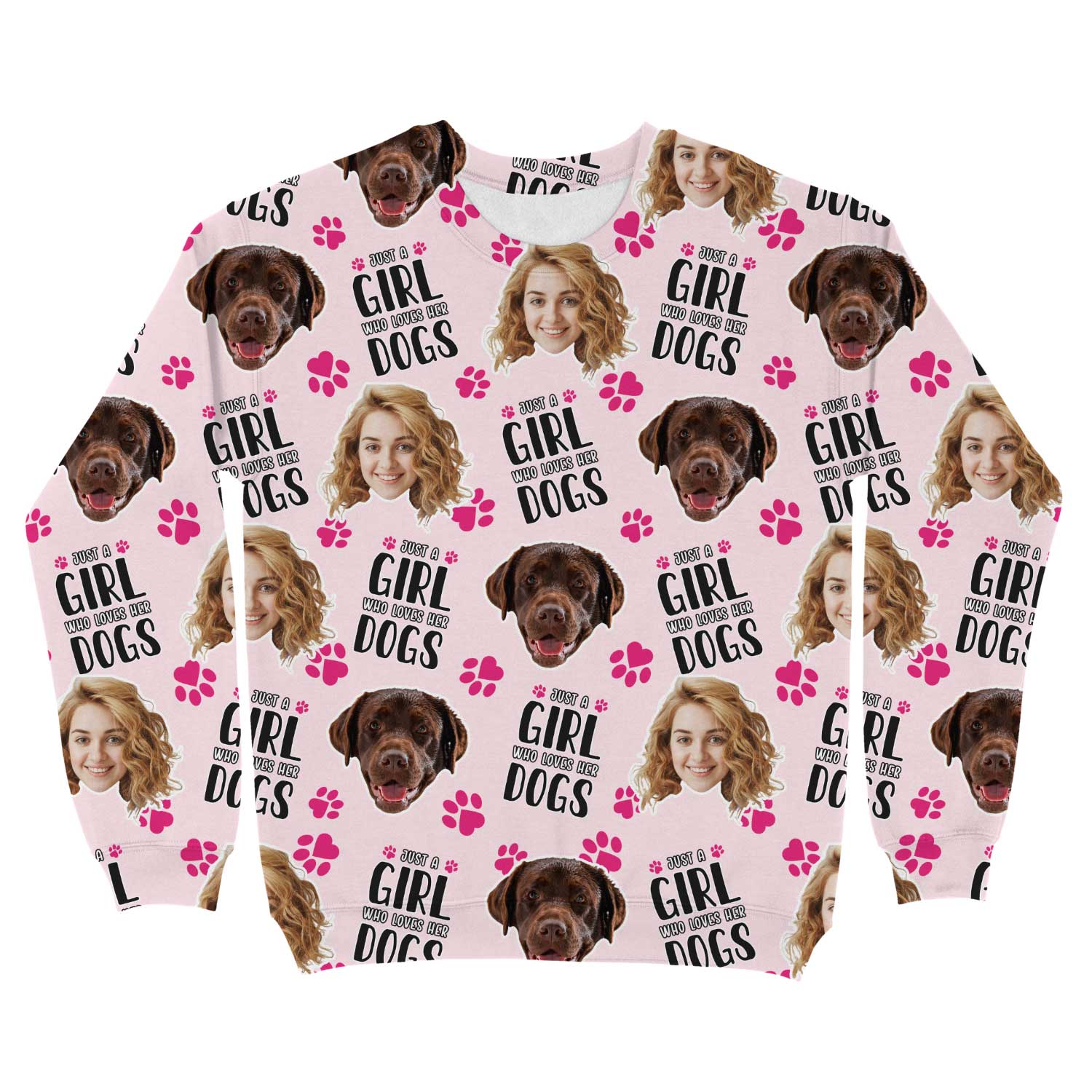 Just a Girl Who Loves Her Dogs Personalized Sweatshirt