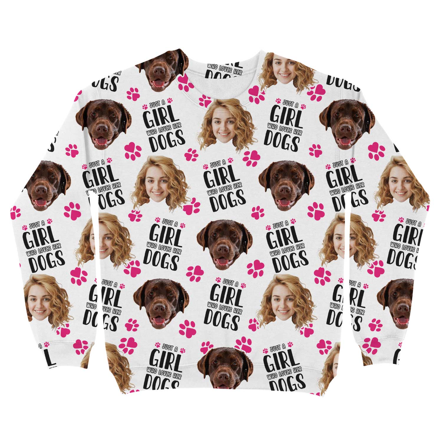 Just a Girl Who Loves Her Dogs Personalized Sweatshirt