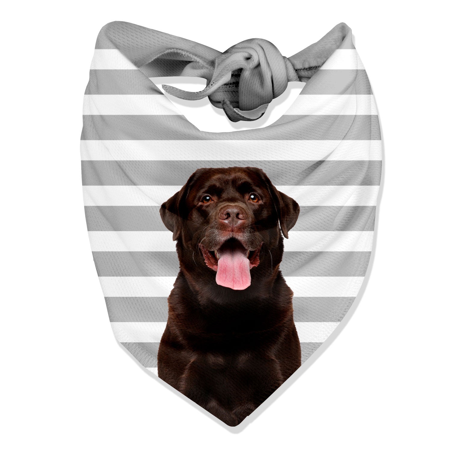 Stripey Personalized Dog Bandana