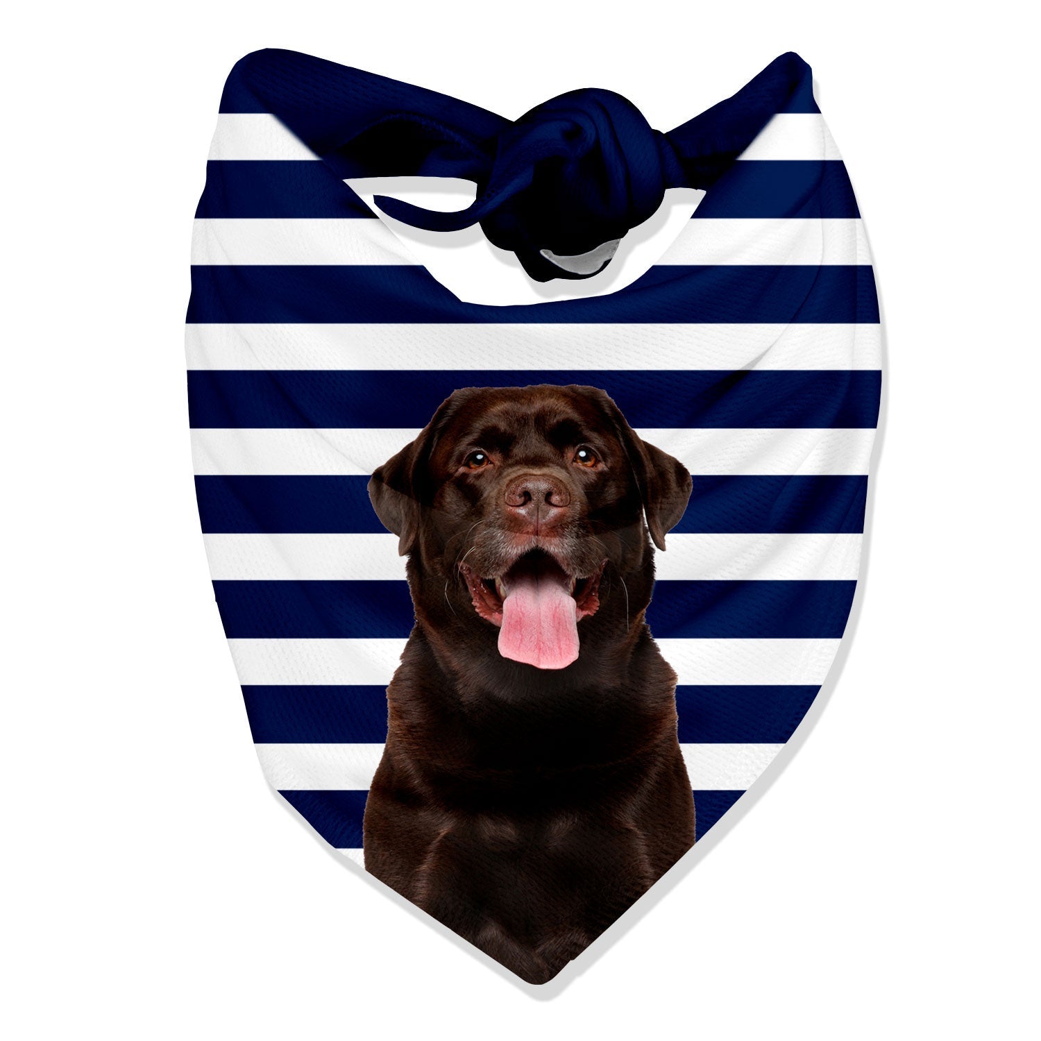Stripey Personalized Dog Bandana