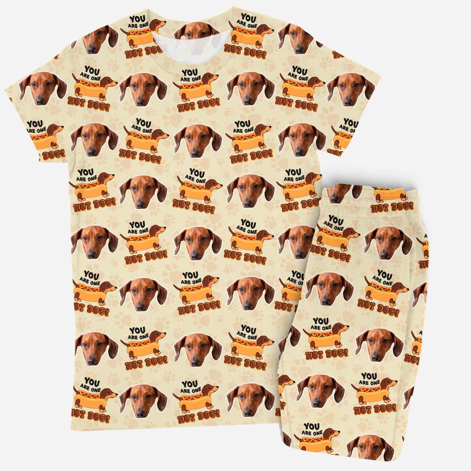 You Are One Hot Dog Women's Personalized Pajamas - Pant Set