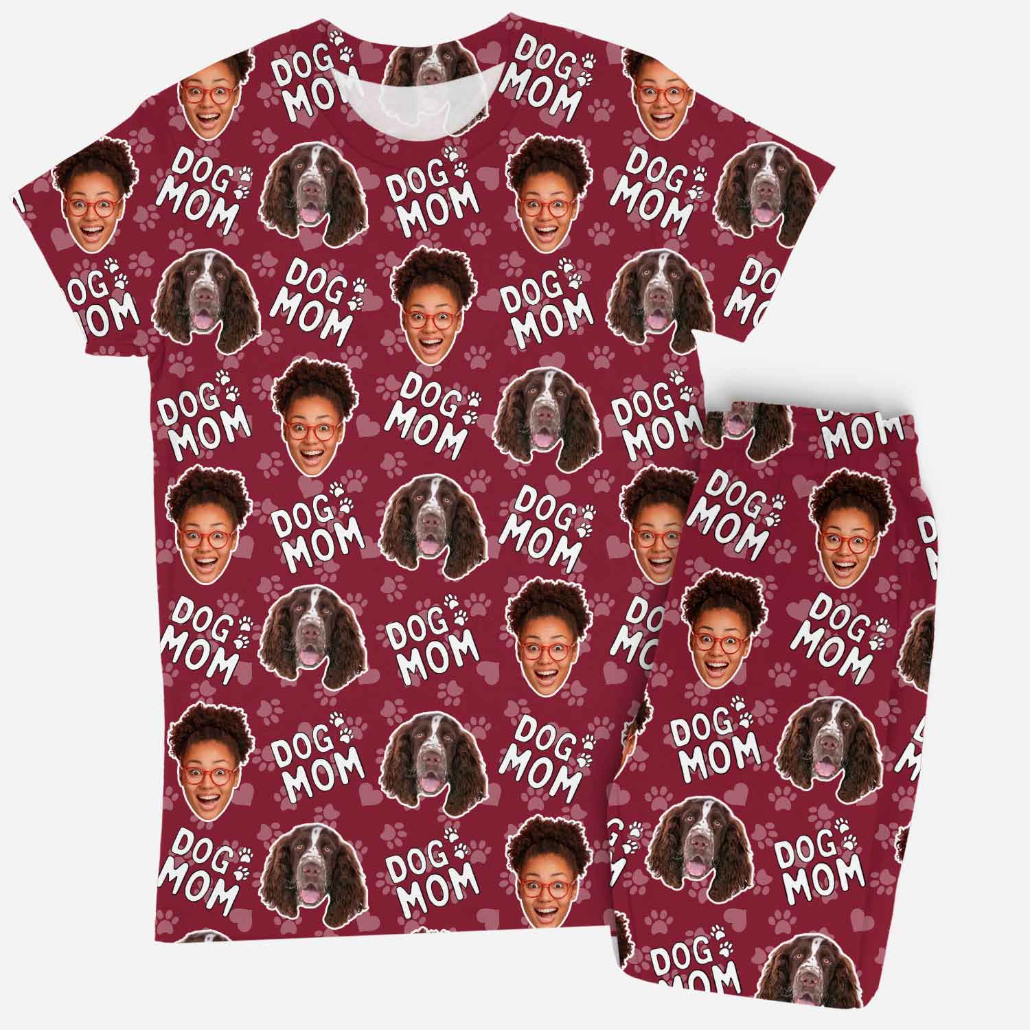 Women's Dog Mom Personalized Pajamas - Pant Set