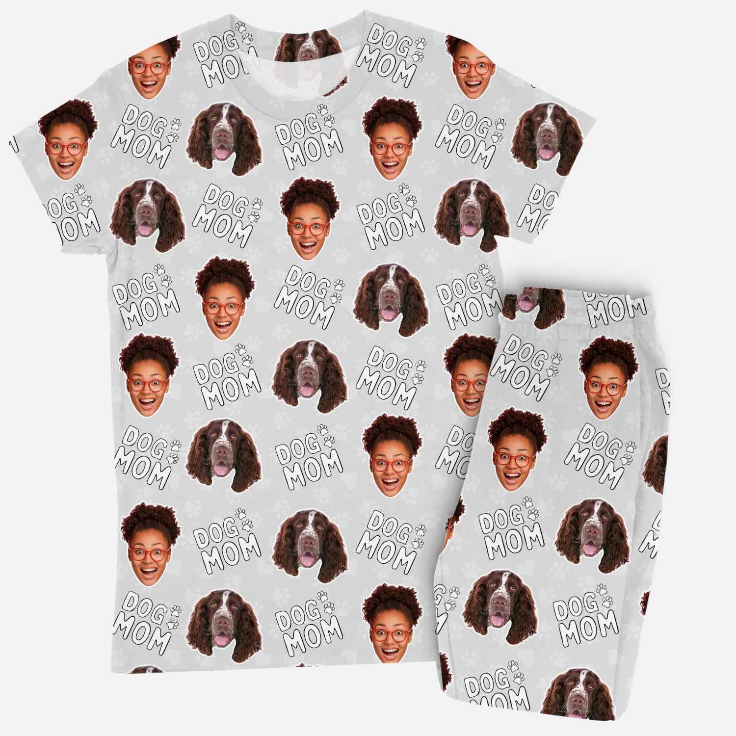 Women's Dog Mom Personalized Pajamas - Pant Set