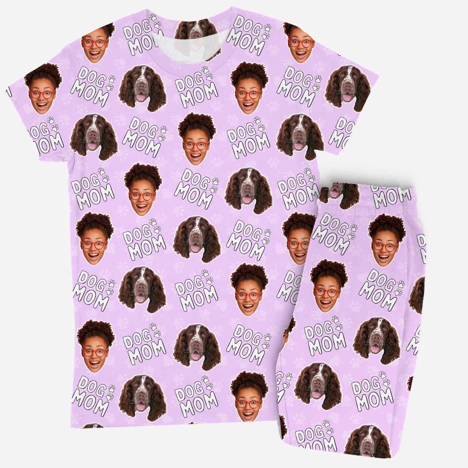 Women's Dog Mom Personalized Pajamas - Pant Set