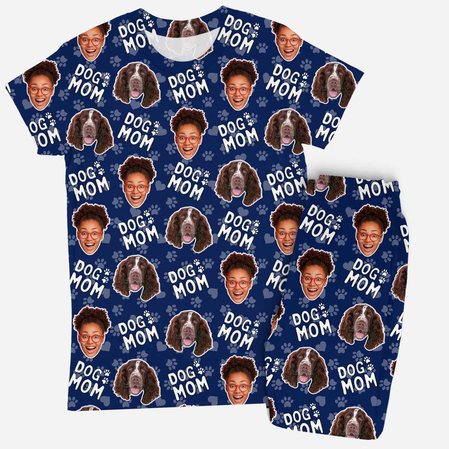 Women's Dog Mom Personalized Pajamas - Pant Set