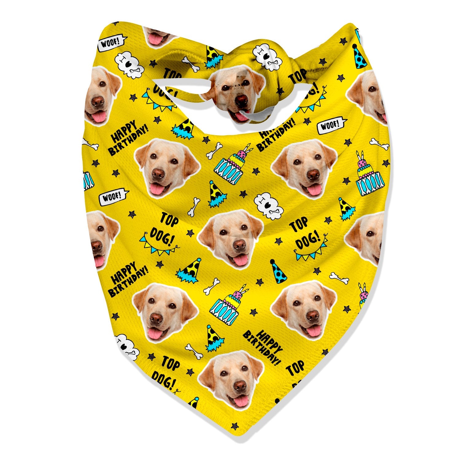 Top Dog Personalized Birthday Bandana
