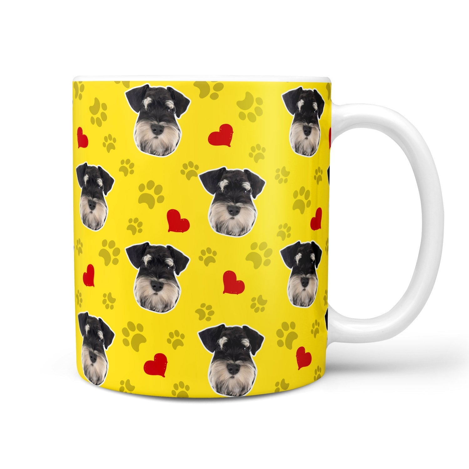 Paws and Hearts Personalized Dog Mug