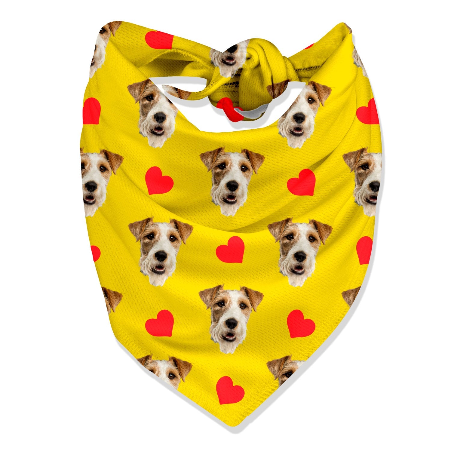 Hearts Personalized Dog Bandana