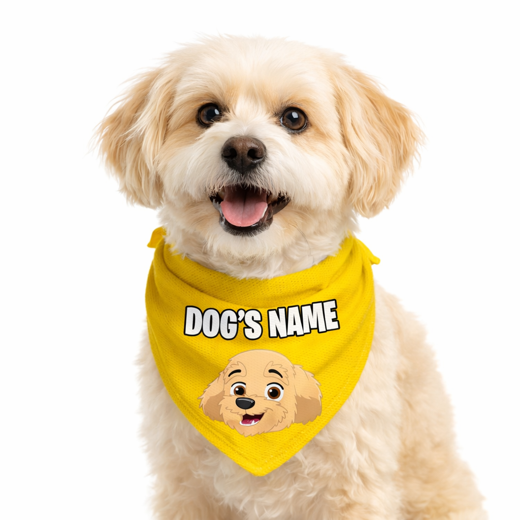 Your Dog Cartoon Personalized Bandana