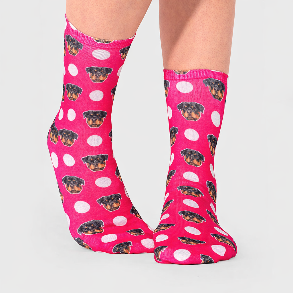 Polka Dog Socks