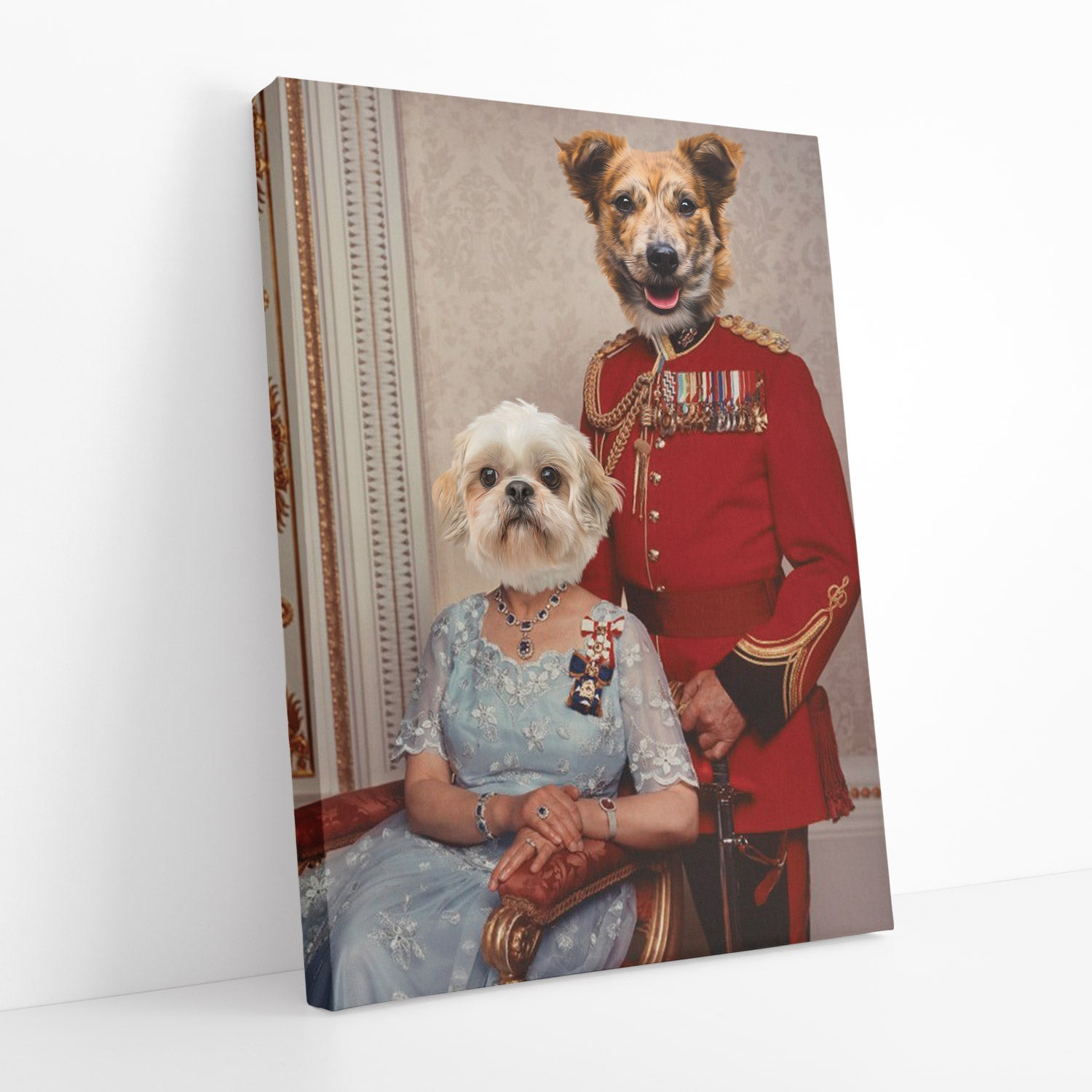 Royal King & Queen Portrait Canvas