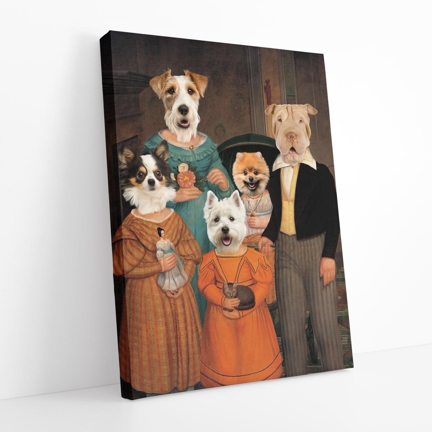 Victorian Family Portrait Canvas