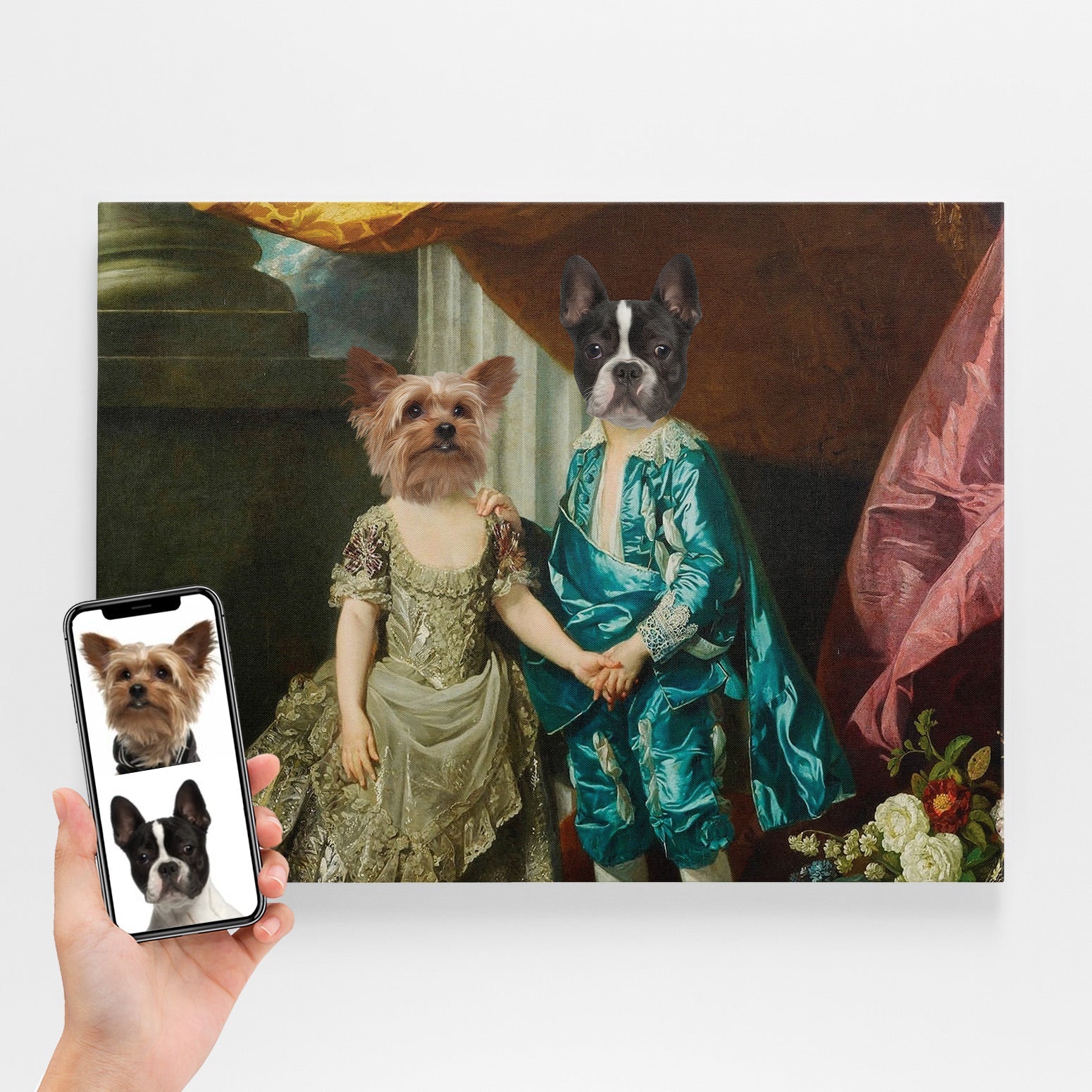 Historical King & Queen Royal Portrait Canvas