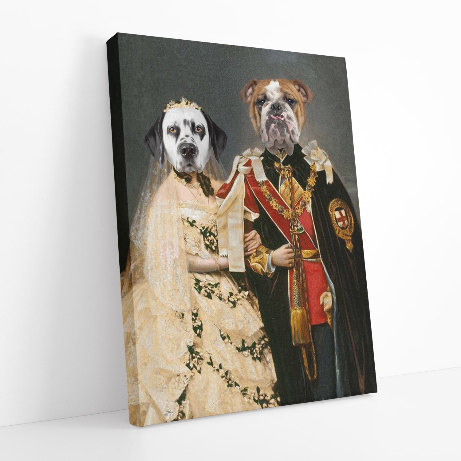Royal Historical King & Queen Portrait Canvas