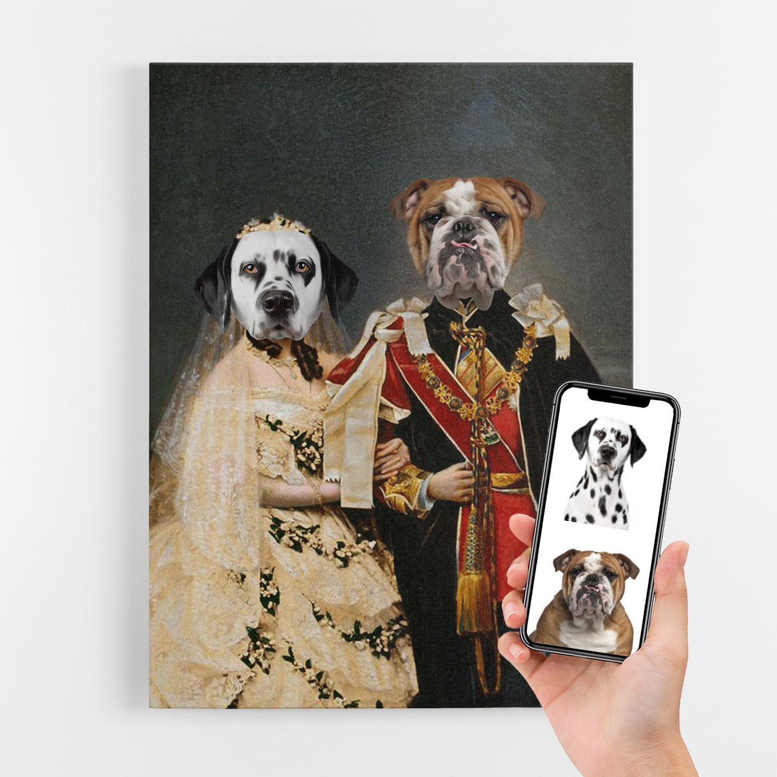Royal Historical King & Queen Portrait Canvas