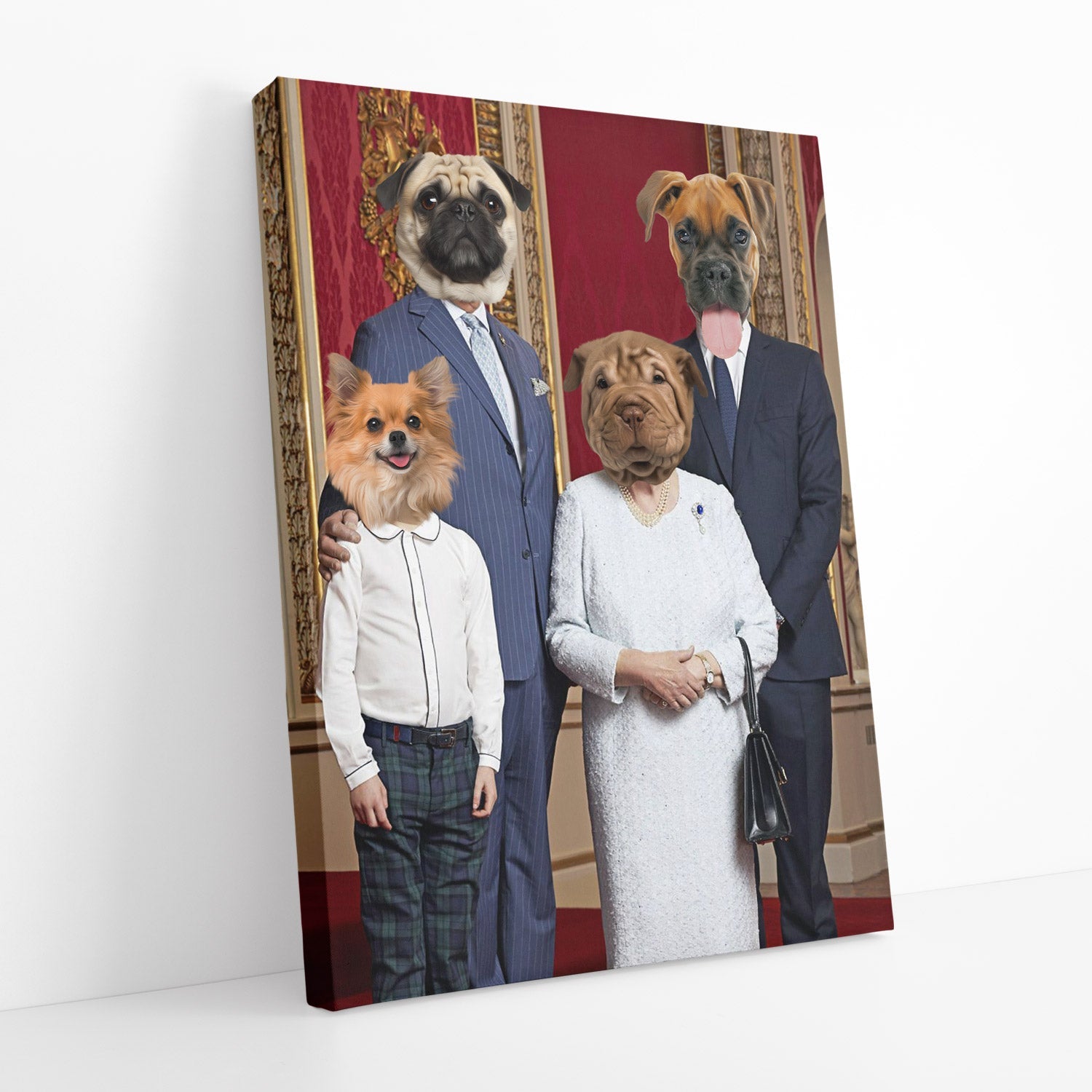 Modern Day Royal Family Portrait Canvas