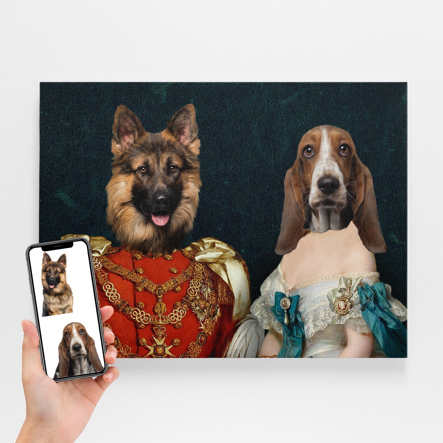 Victorian Couple Portrait Canvas