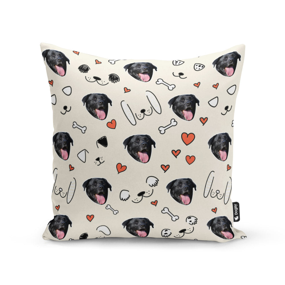 Cream Paulo Sponsors Doodle Cushion