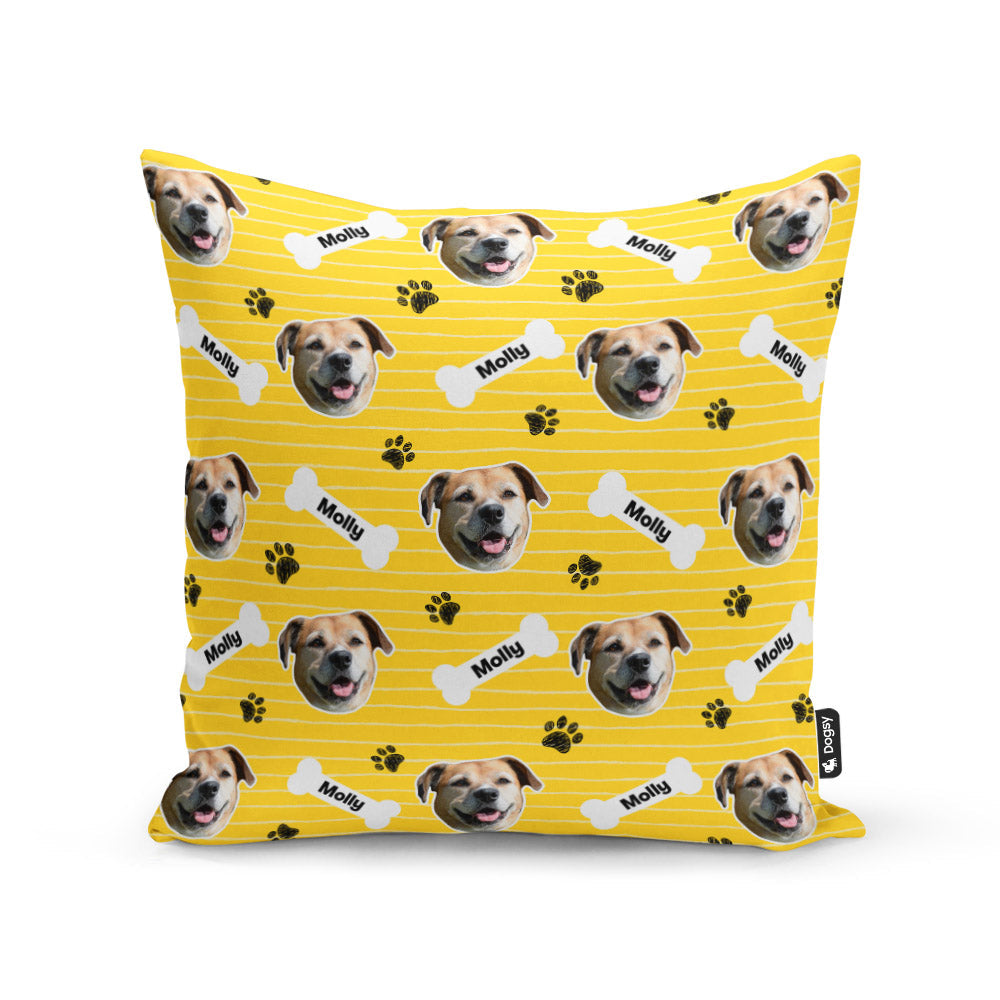 Yellow Molly Sponsors Name Cushion