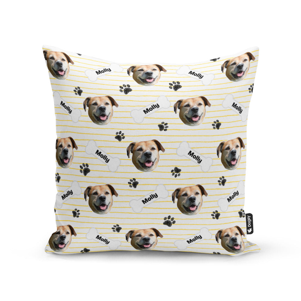 White Molly Sponsors Name Cushion