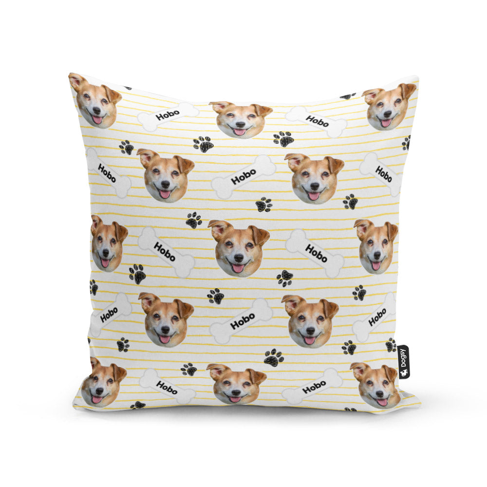 White Hobo Sponsors Name Cushion