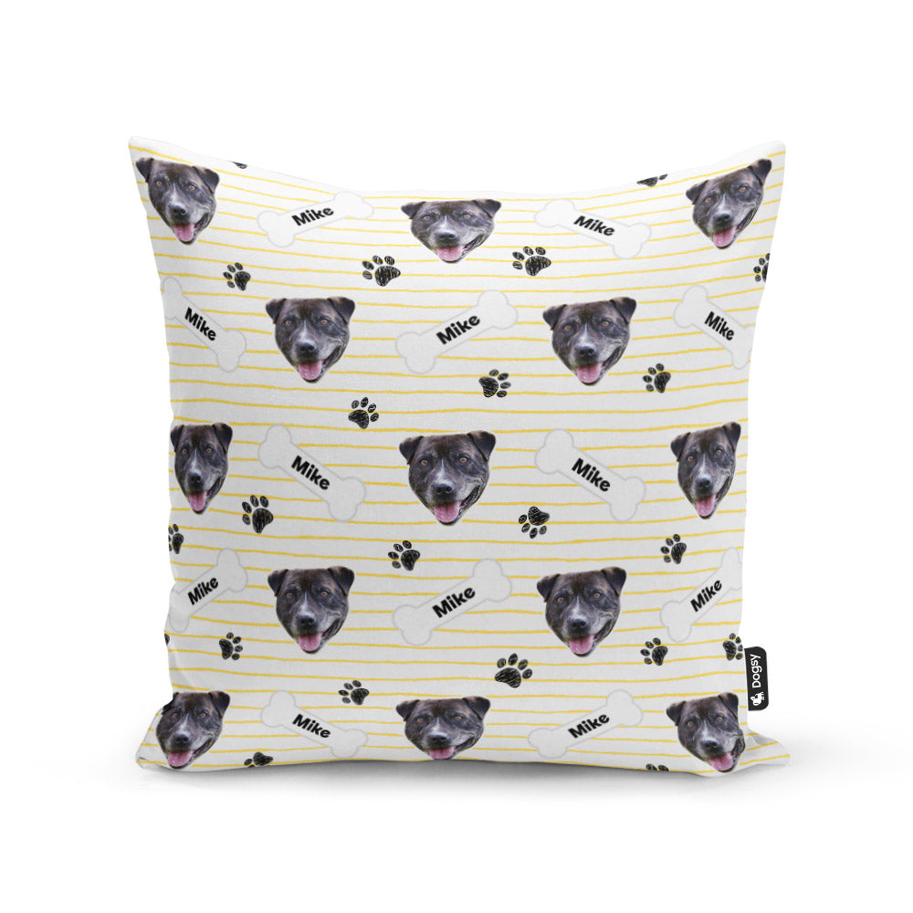 White Mike Sponsors Name Cushion