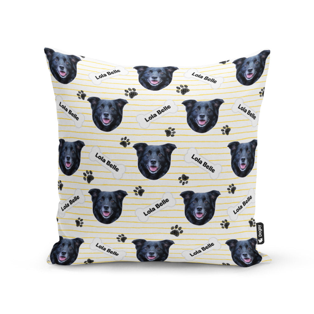 White Lola Belle Sponsors Name Cushion