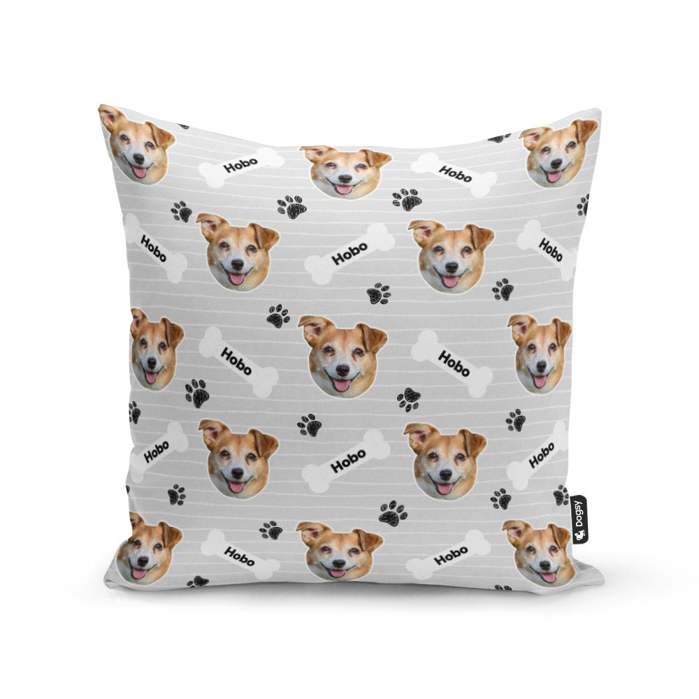 Grey Hobo Sponsors Name Cushion