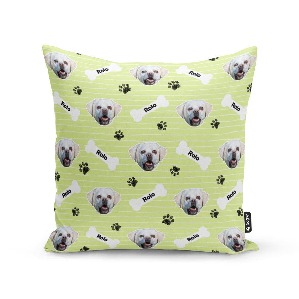Green Rolo Sponsors Name Cushion