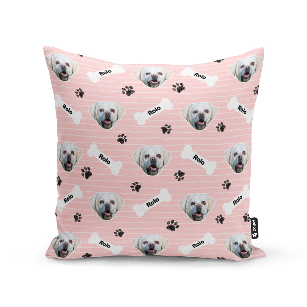 Pink Rolo Sponsors Name Cushion