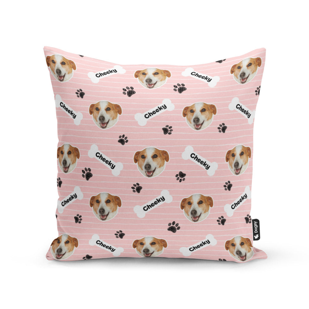 Pink Cheeky Sponsors Name Cushion