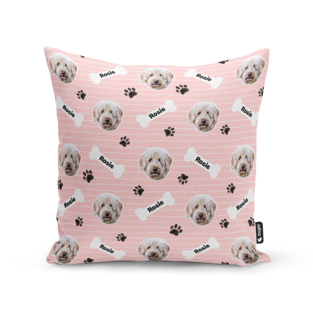 Pink Rosie Sponsors Name Cushion