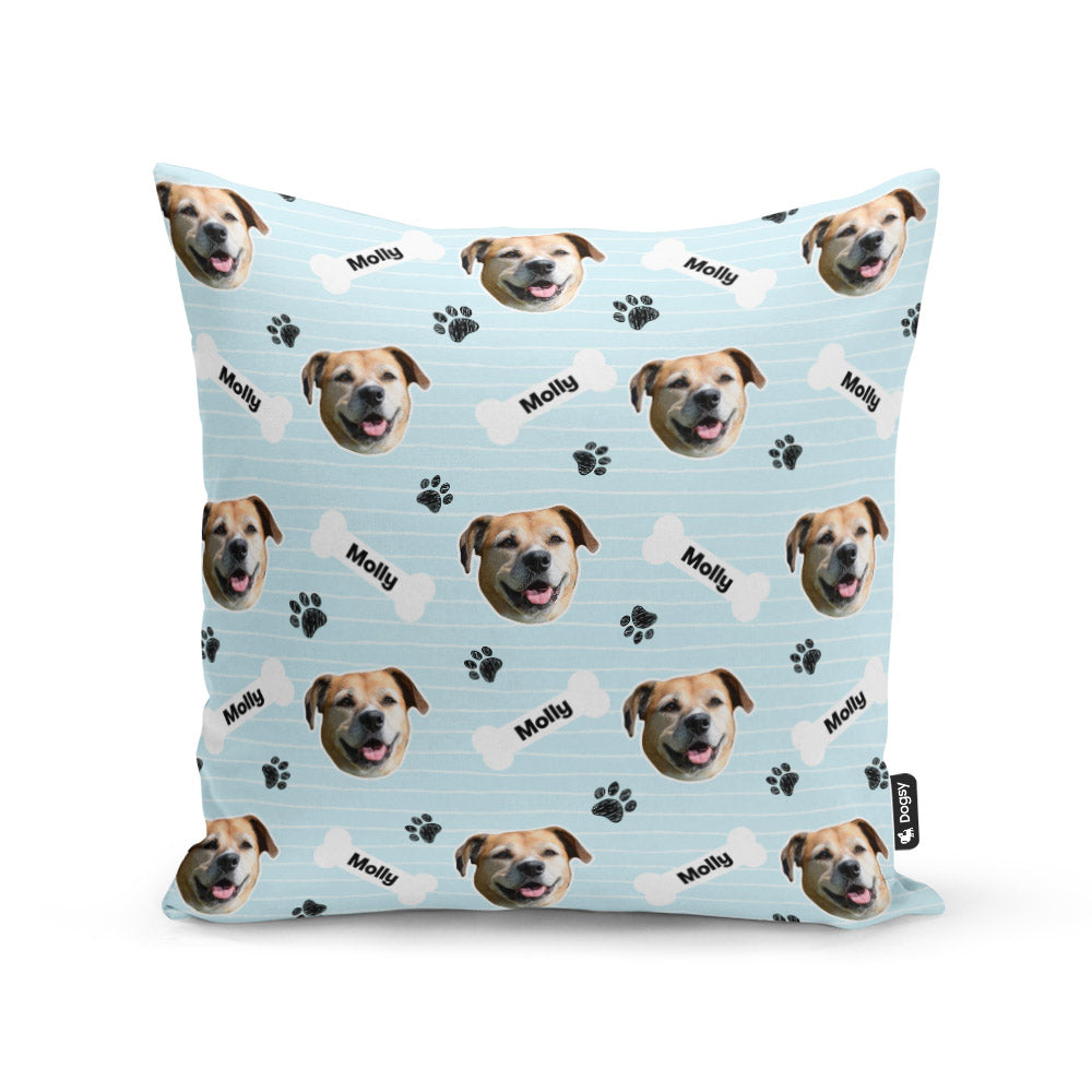Baby Blue Molly Sponsors Name Cushion