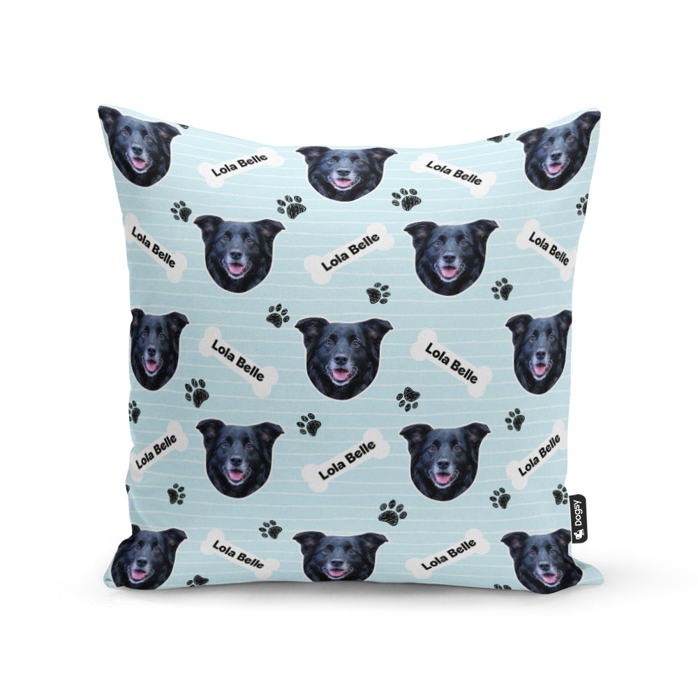 Blue Lola Belle Sponsors Name Cushion