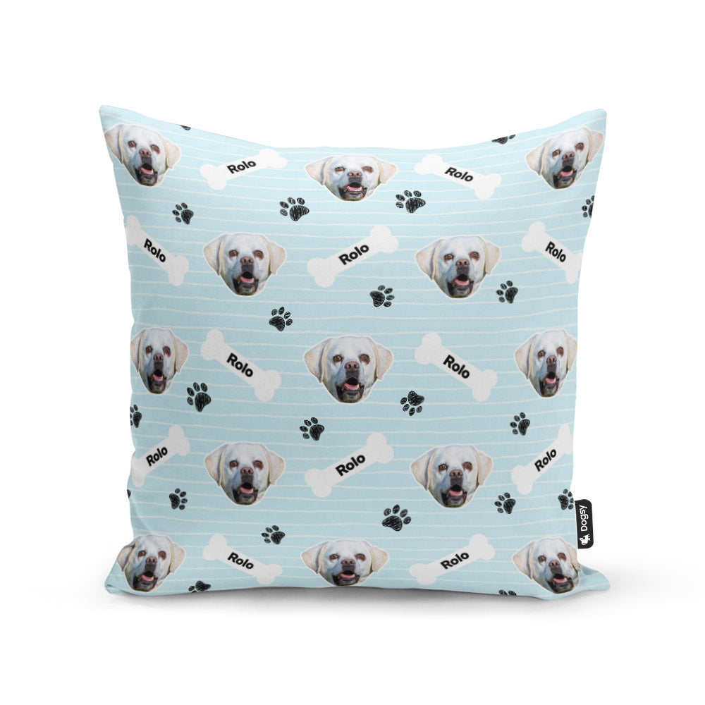 Blue Rolo Sponsors Name Cushion