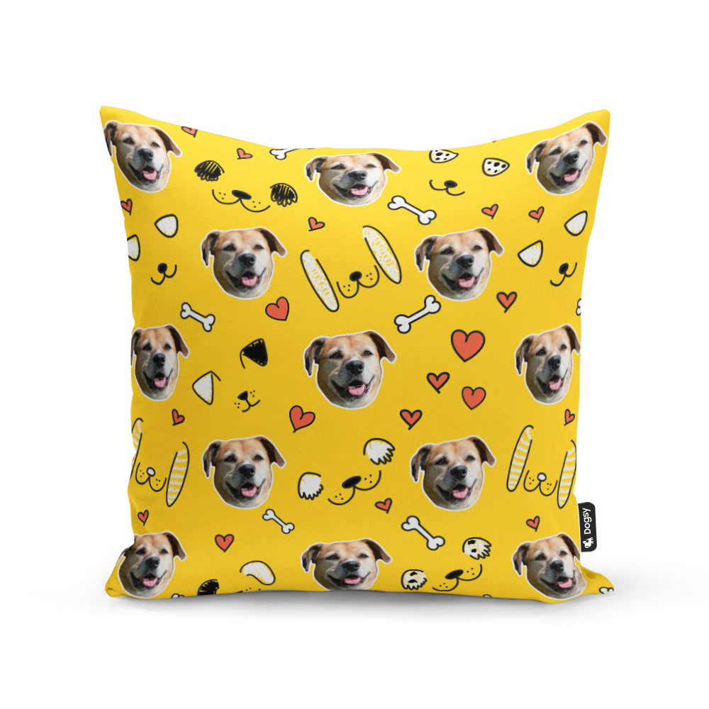 Yellow Molly Sponsors Doodle Cushion