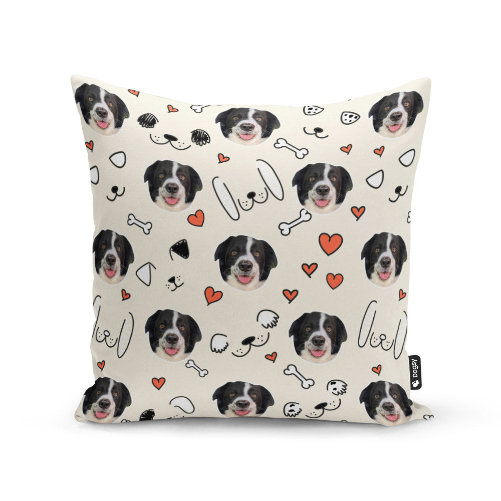 Stitch Sponsors Doodle Cream Cushion