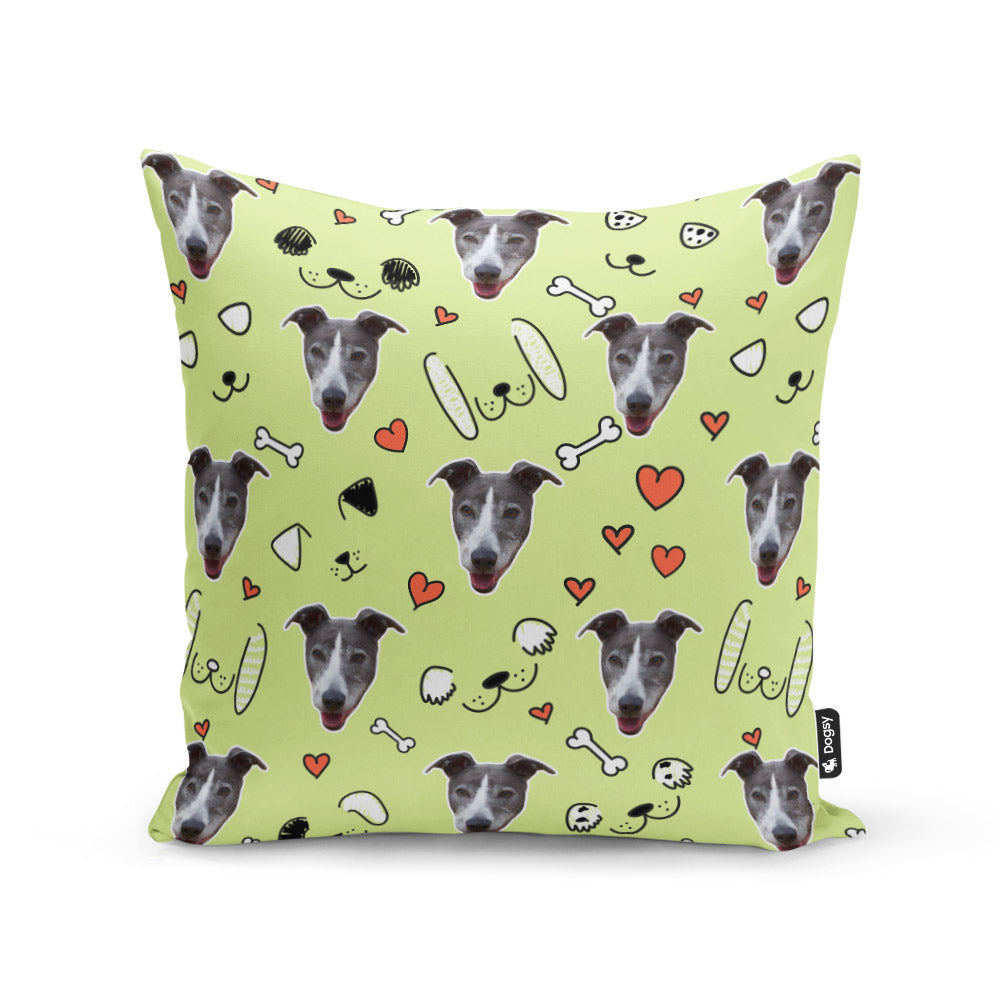 Green Misty Sponsors Doodle Cushion