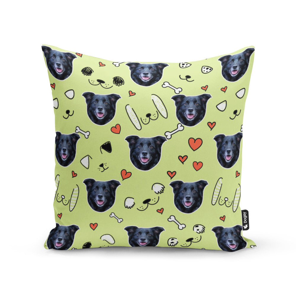 Green Lola Belle Sponsors Doodle Cushion