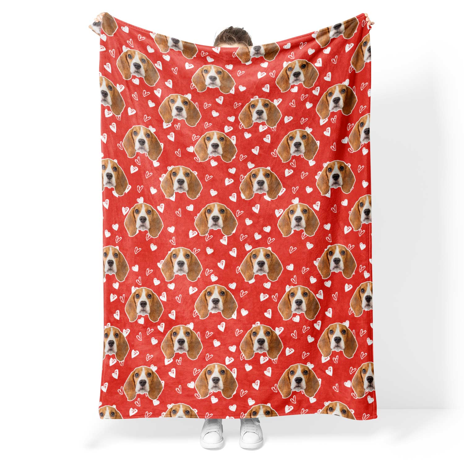 Dog Hearts Blanket