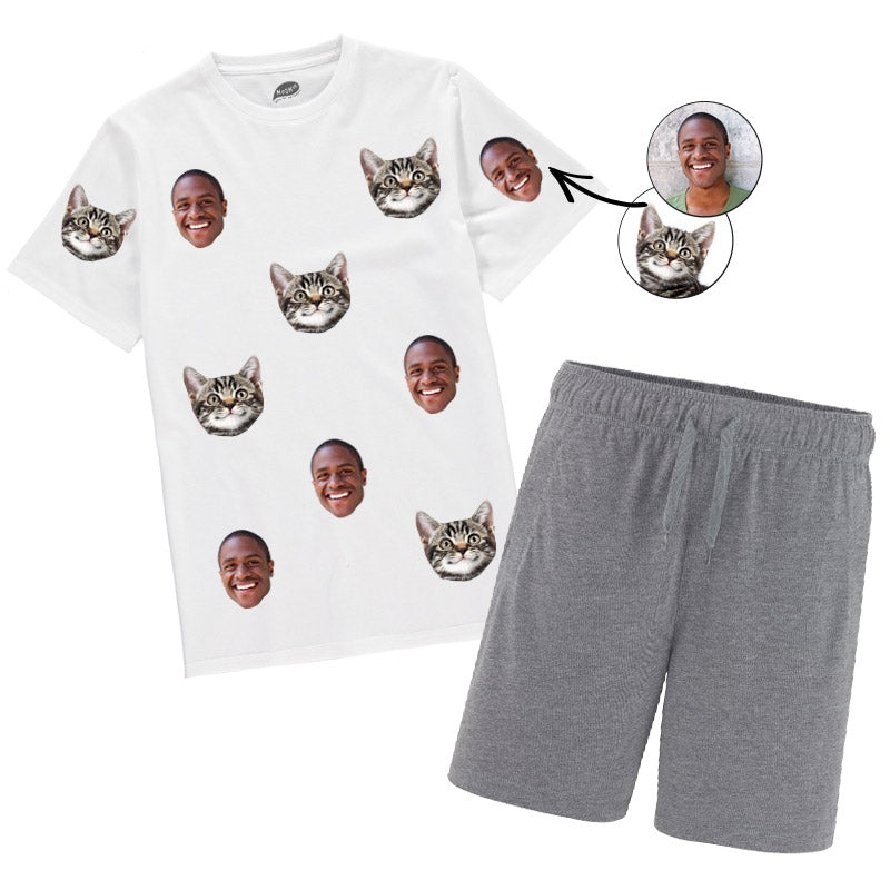 Cat & Owner Mens Pyjamas