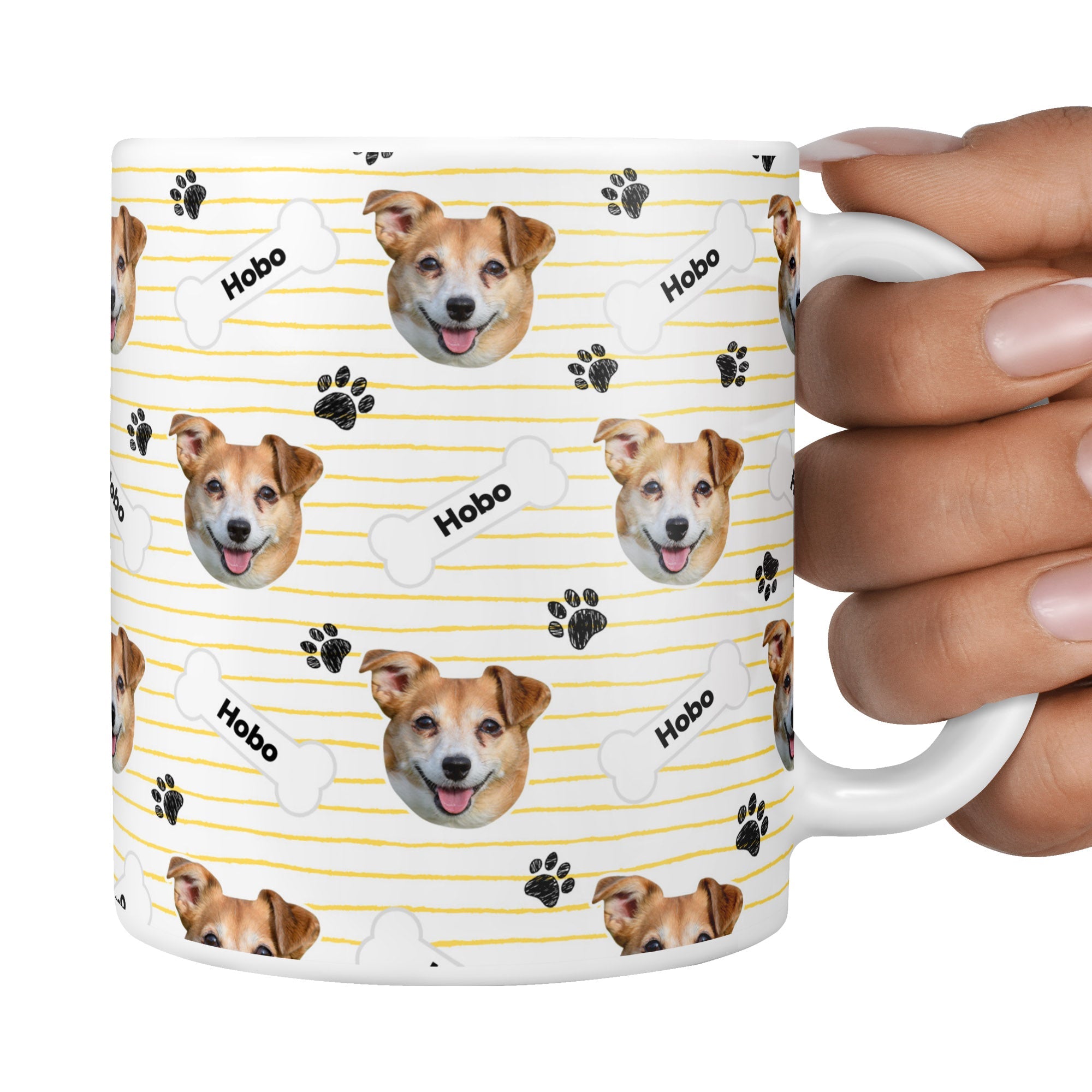 White Hobo Sponsors Name Mug