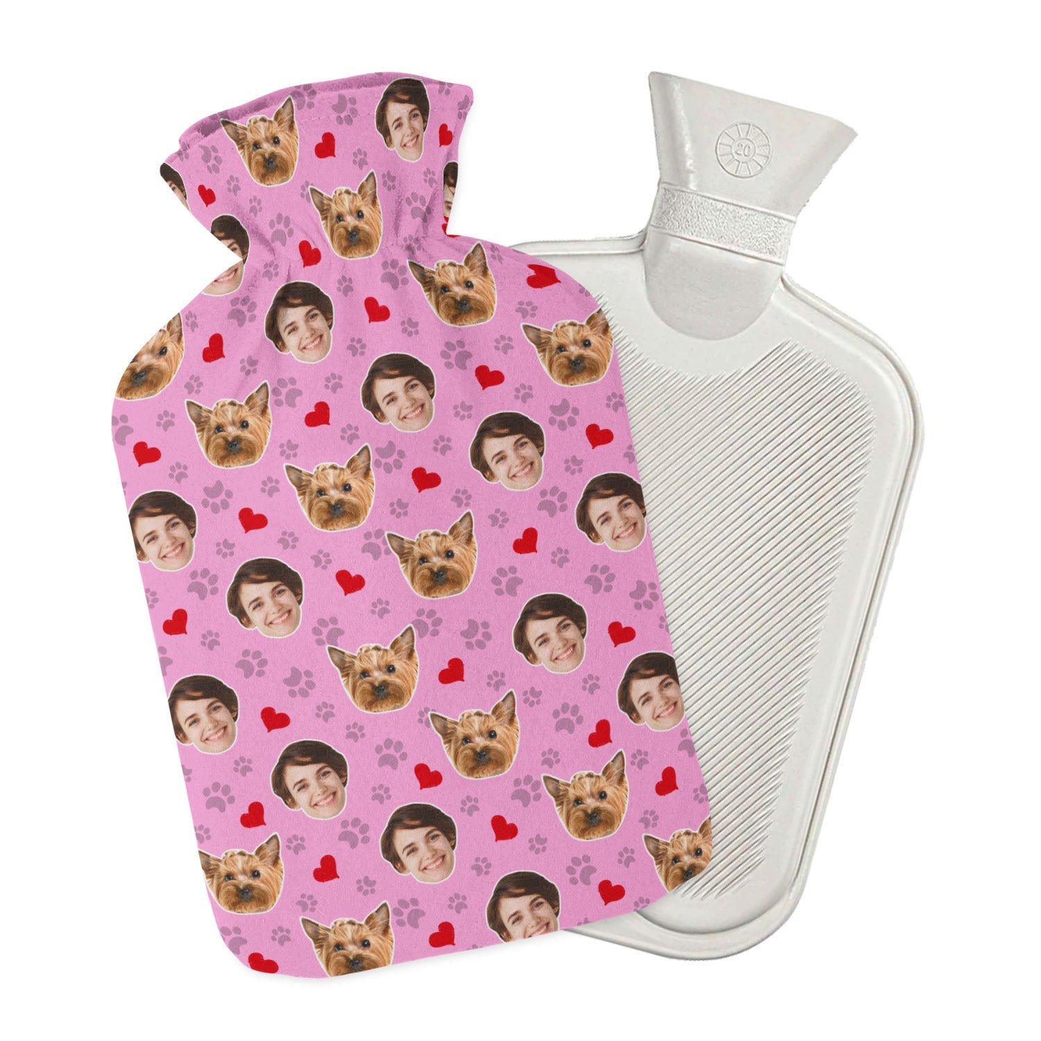 Paw Hearts Hot Water Bottle