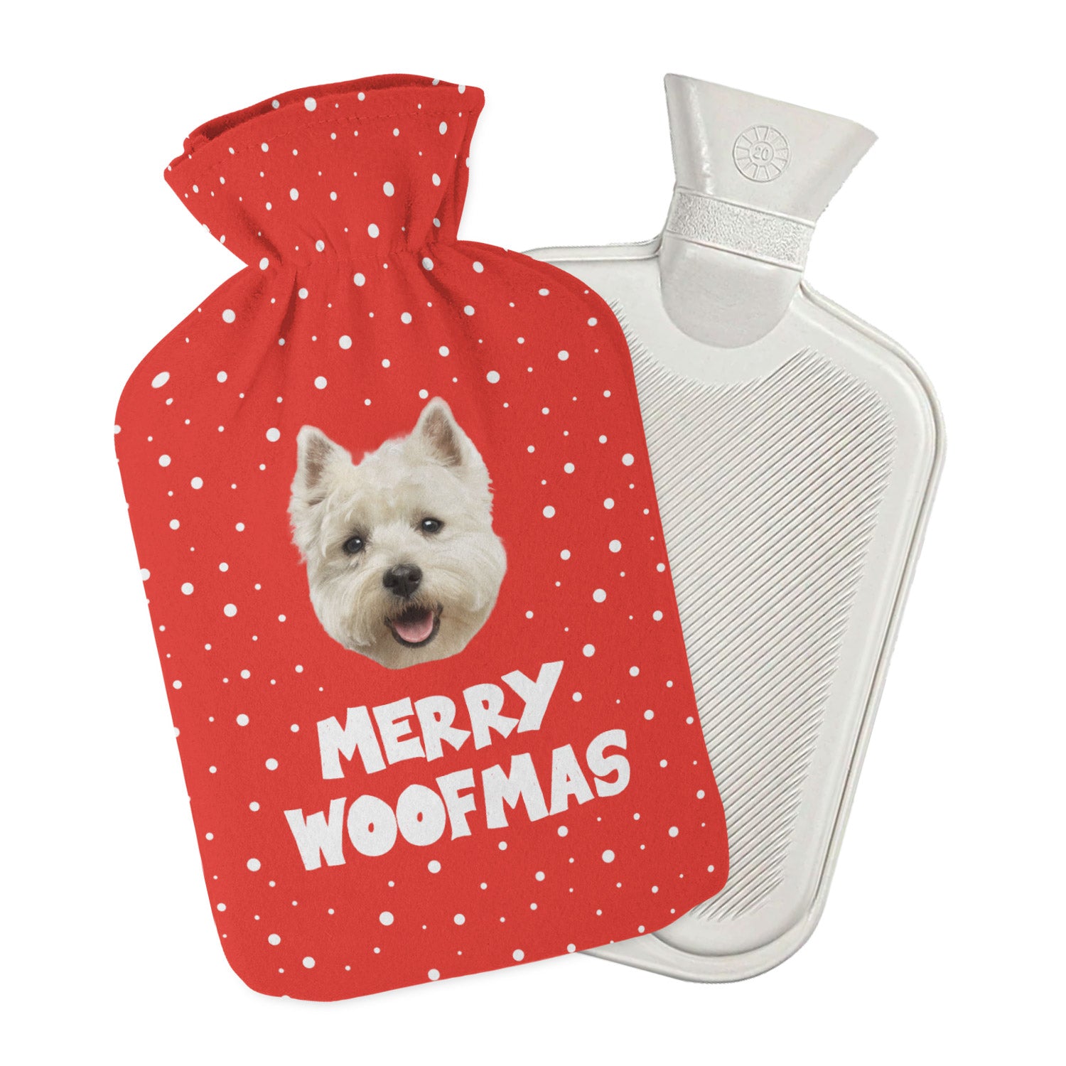 Merry Woofmas Hot Water Bottle