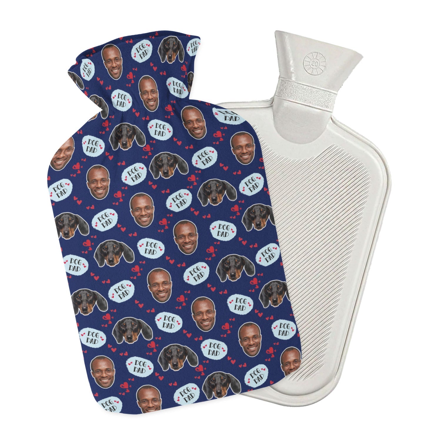 Dog Dad Hot Water Bottle