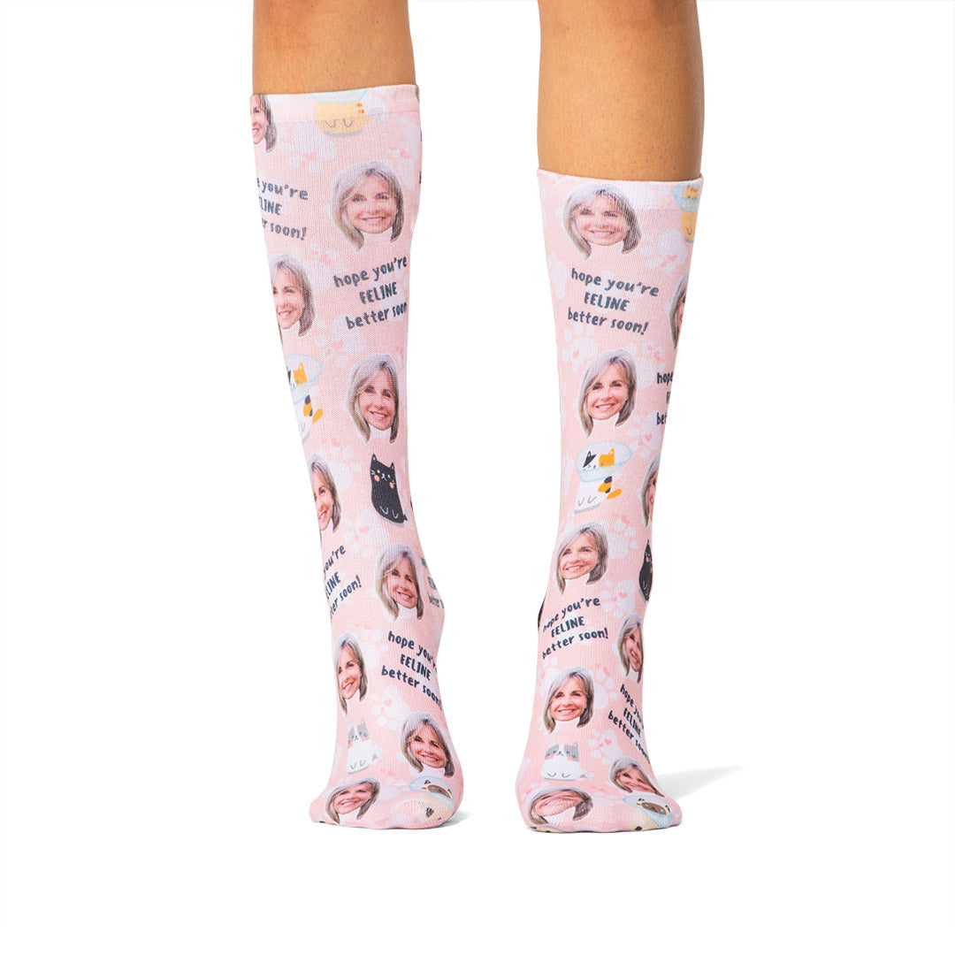 Feline Better Soon Socks