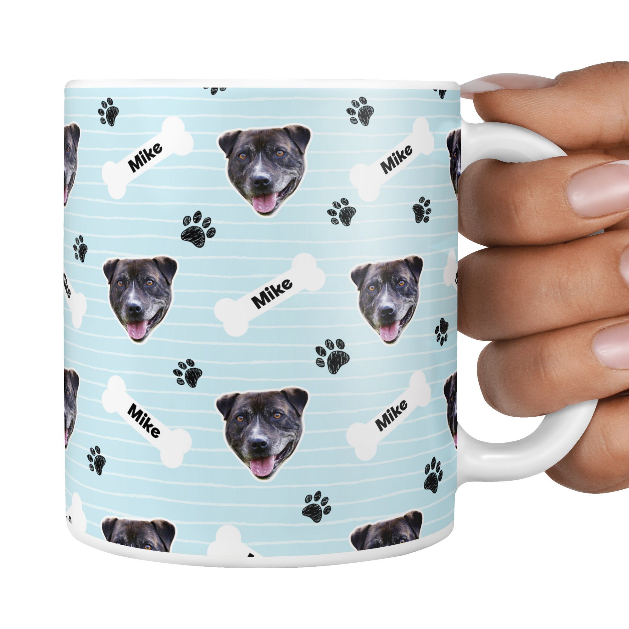 Baby Blue Mike Sponsors Name Mug
