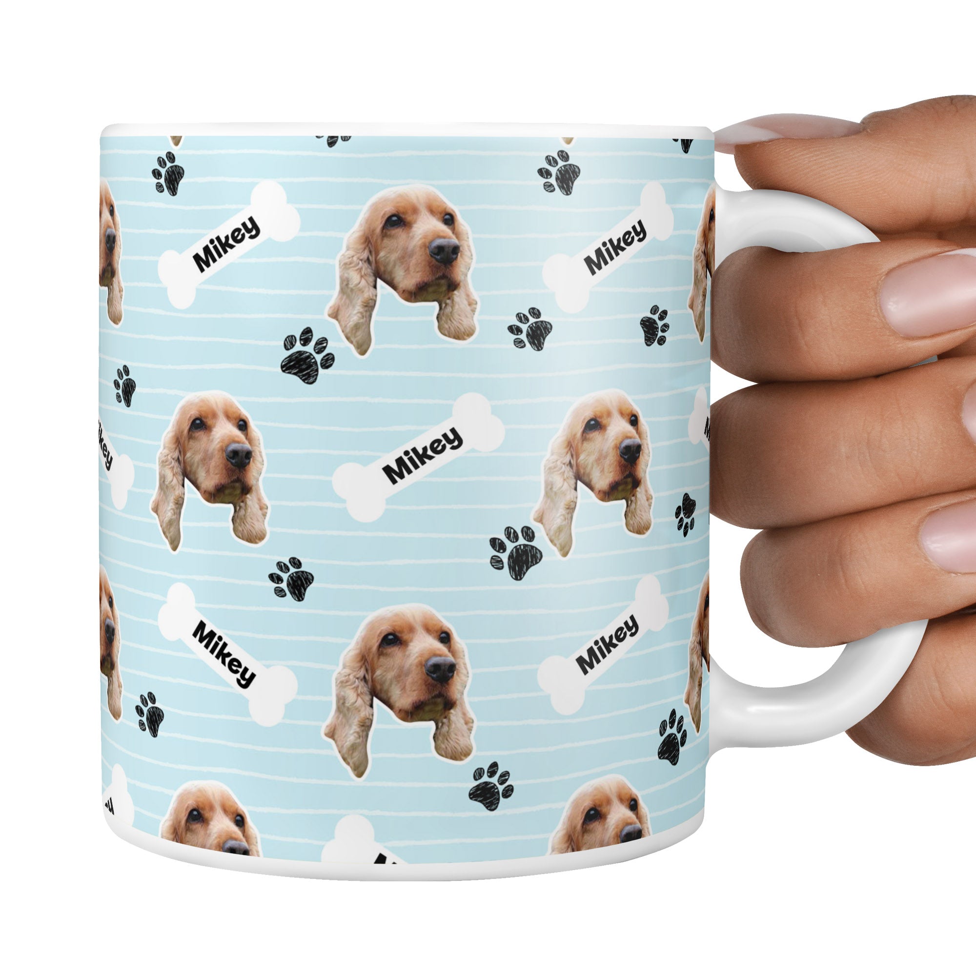 Blue Mikey Sponsors Name Mug