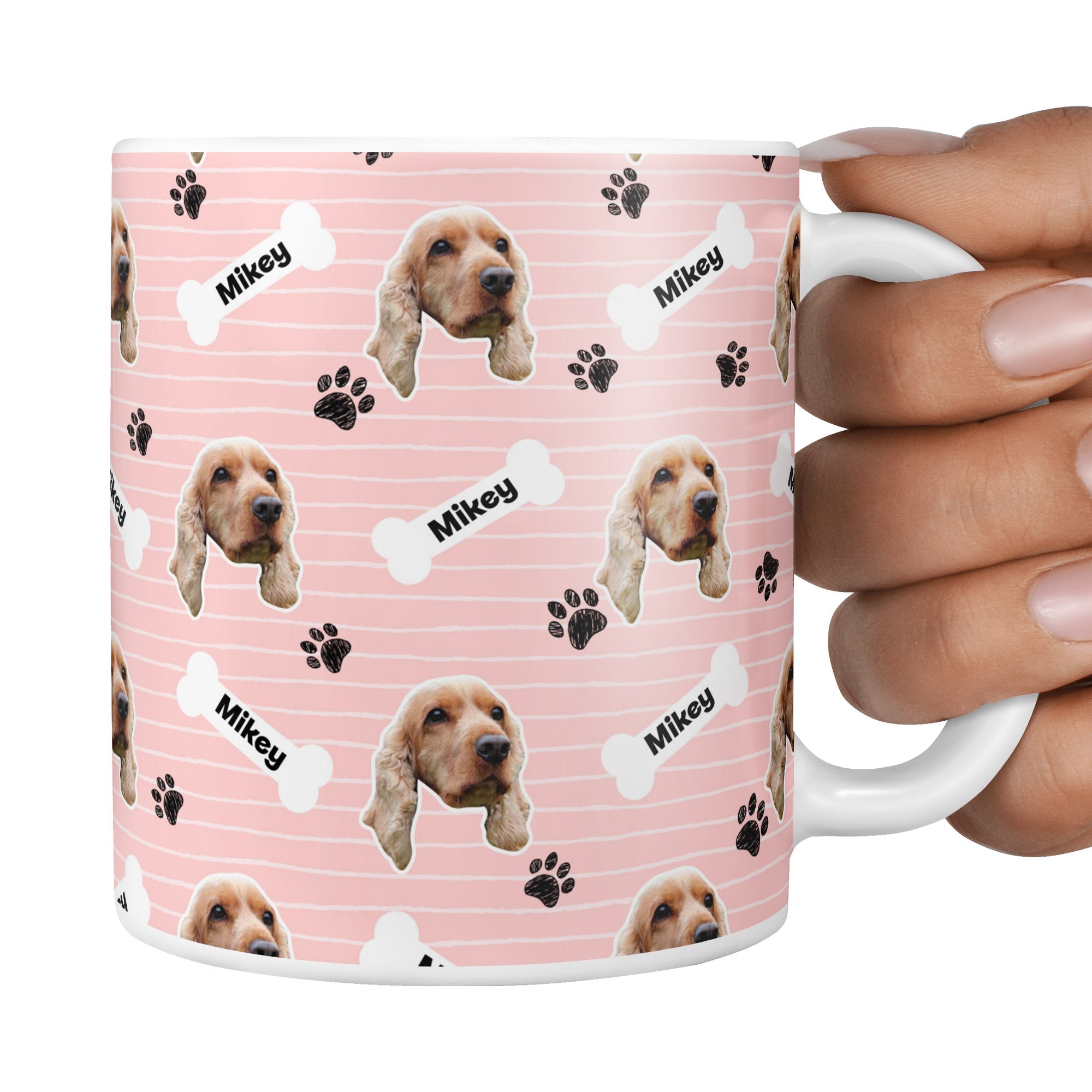 Pink Mikey Sponsors Name Mug